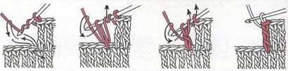 Вязание крючком. Столбики с накидом