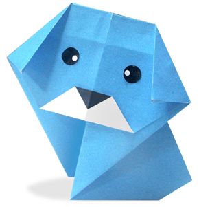Оригами для детей Собака