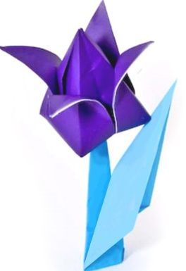 Оригами. Тюльпан