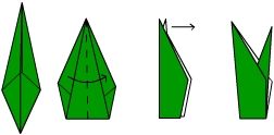 Оригами. Тюльпан. Как делать стебель