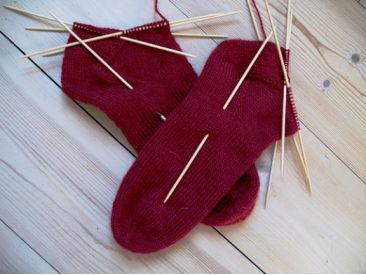 Как связать мужские носки