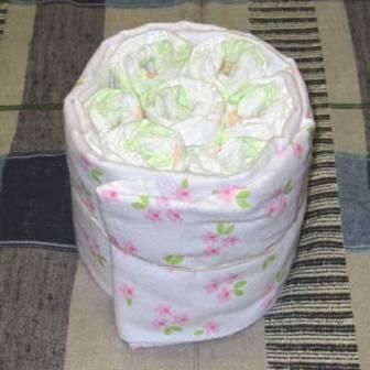 Верхний слой торта из памперсов Верхний слой торта из памперсов