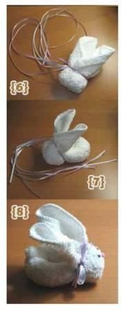 полотенце в форме зайца