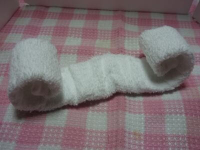 Свернем полотенце на 3 части