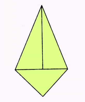 Базовая форма оригами Воздушный Змей